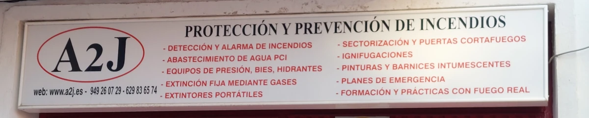 Contacto extintores corredor del henares Coslada A2J