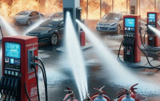 El equipo DEXA es un sistema de extinción de incendios automático y manual, diseñado específicamente para gasolineras sin vigilancia humana.